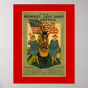 Kvinna landarmén poster