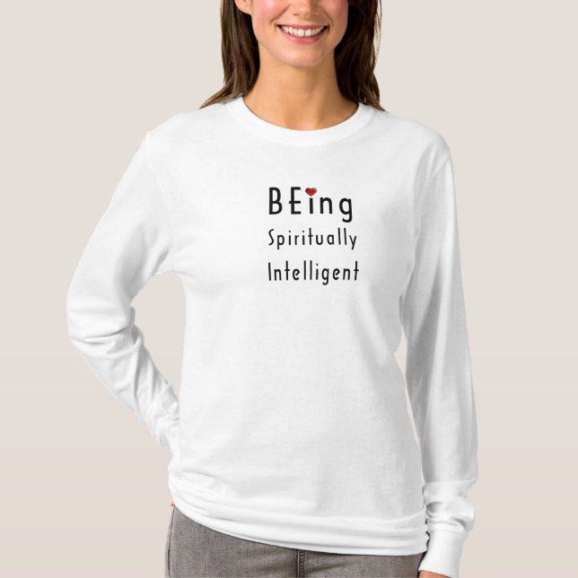 Kvinna Lång-Muff TShirt Tröja (Framsida)