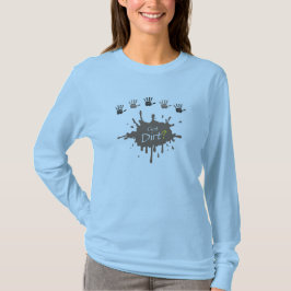 Kvinna långärmad för harsmuts tee shirt