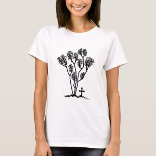 Kvinna långärmadskjorta - svart- & vitlogotyp tee shirt