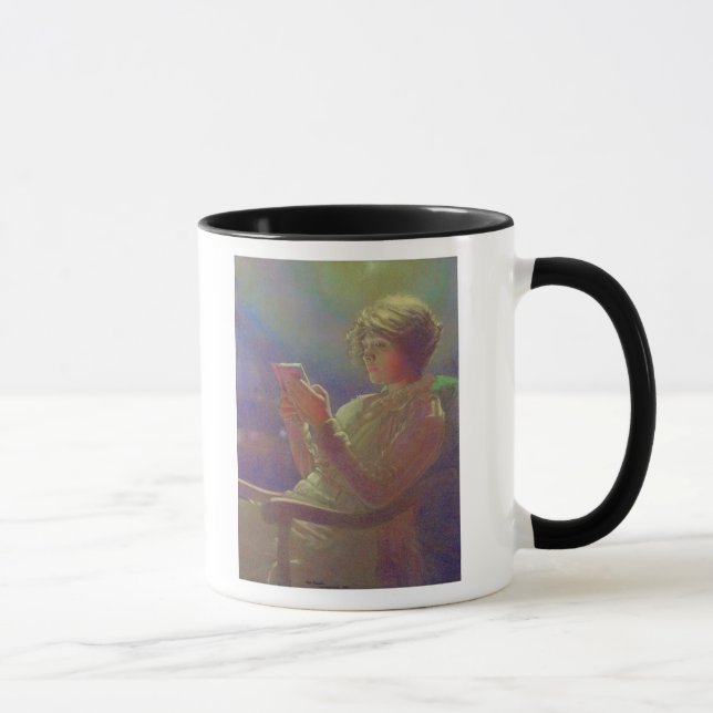Kvinna Läsning, 1921 Mugg (Höger)