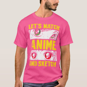 Kvinna Låt oss Se på djur och skiss Älskare Sketch T Shirt