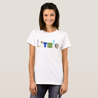 Kvinna lite utslagsplats t-shirt