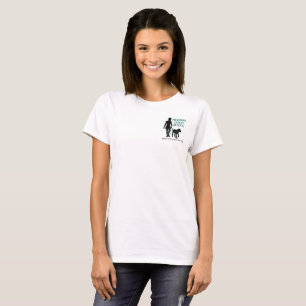 Kvinna logotypskjortan - rädda mer hundar t-shirt