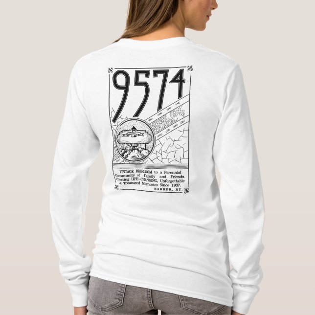 Kvinna Longsleeve Tee (Baksida)