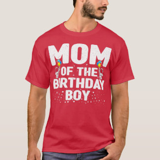 Kvinna Lycklig Mamma vid Barns födelsedag T Shirt