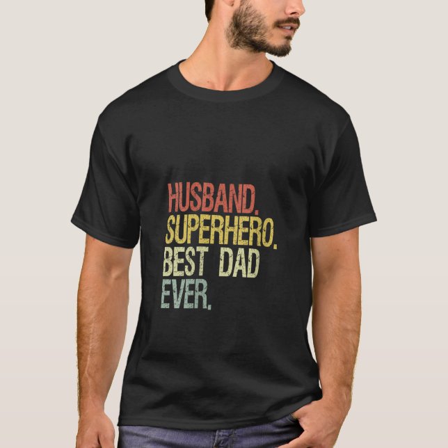 Kvinna Make superhjälte bäst pappa någonsin V Nack T Shirt (Framsida)