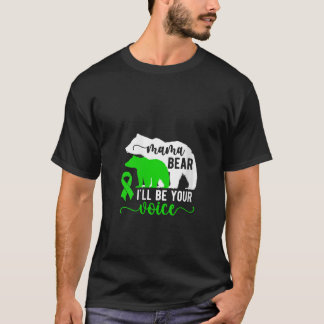 Kvinna Mamma Bear Cerebral Palsy Mamma a Cerebral T Shirt