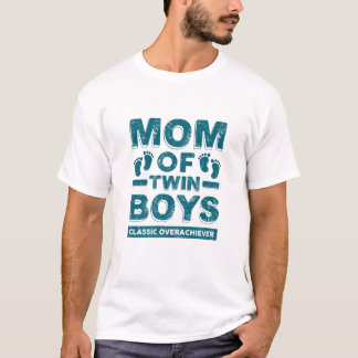 Kvinna Mamma från tvillingpojkar Klassiskt överträ T Shirt