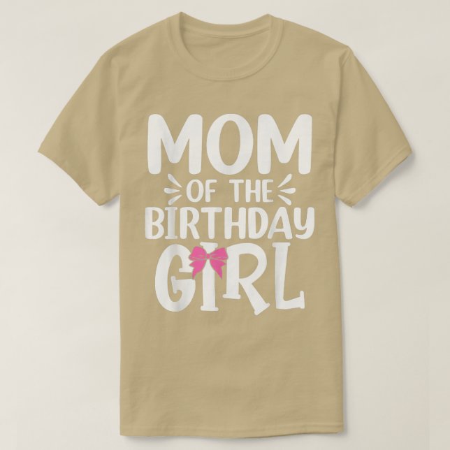 Kvinna Mamma i Birthday Girl Funny Mamma Mammor T Shirt (Design framsida)