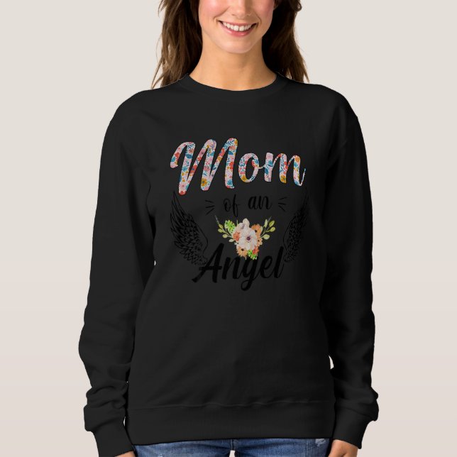 Kvinna Mamma i en ängel vid Mamma Mamma Mor T Shirt (Framsida)