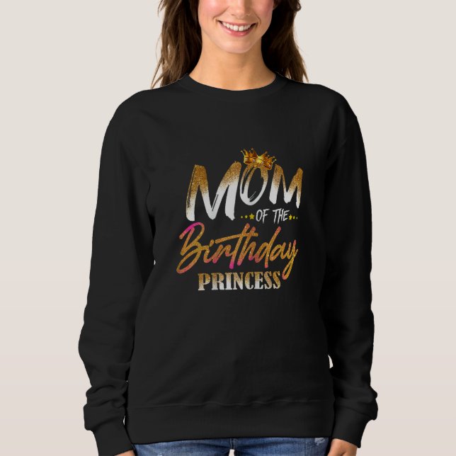 Kvinna Mamma i födelsedag Princess Mamma Gr T Shirt (Framsida)