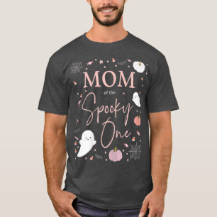 Kvinna Mamma i "Spooky One Girl First Birthday P" T Shirt
