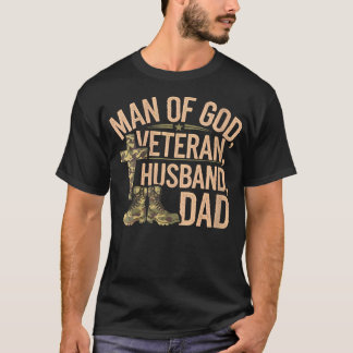 Kvinna man från Gud veteran Make Pappa Christian J T Shirt