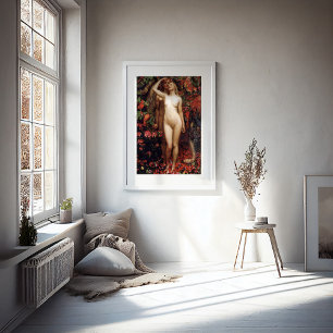 Kvinna, man och serpent Byam Shaw Poster