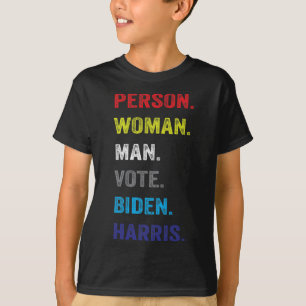 Kvinna. Man. Omröstning. Biden. Harris T Shirt