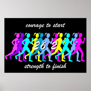 kvinna maraton poster