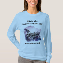 Kvinna mars detta är vad demokratilooks gillar t-shirt