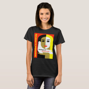 Kvinna mars på Washington 2017 Tee Shirt
