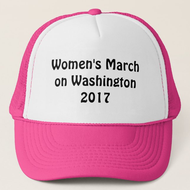 Kvinna mars på Washington 2017 Truckerkeps (Framsida)