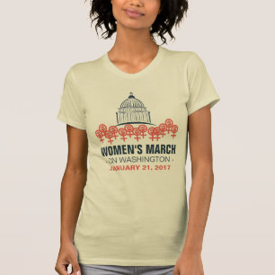Kvinna mars på Washington solidaritet T Shirt