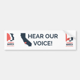 Kvinna mars SLO - Januari 2018 händelse Bildekal