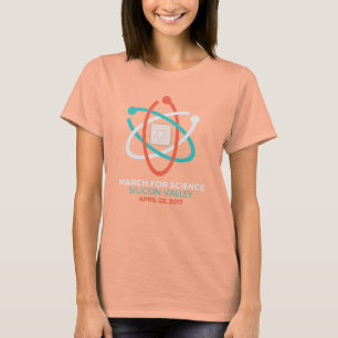 Kvinna mars T för marinvetenskap Shirt