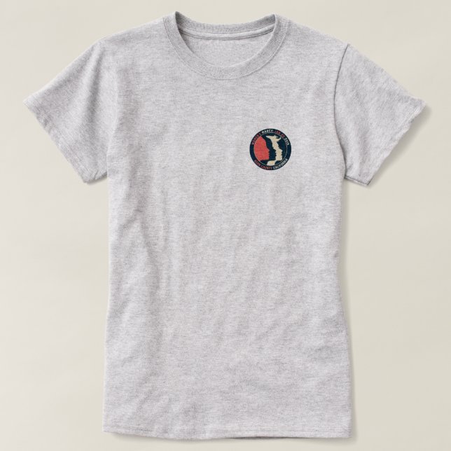 Kvinna marsKern utslagsplats Tee Shirt (Design framsida)