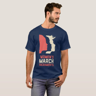 Kvinna marsSacramento manar T-tröja för marin Tee Shirt