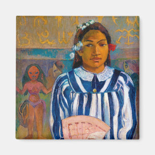 Kvinna med A Fläkt, Gauguin Magnet