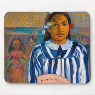 Kvinna med A Fläkt, Gauguin Musmatta