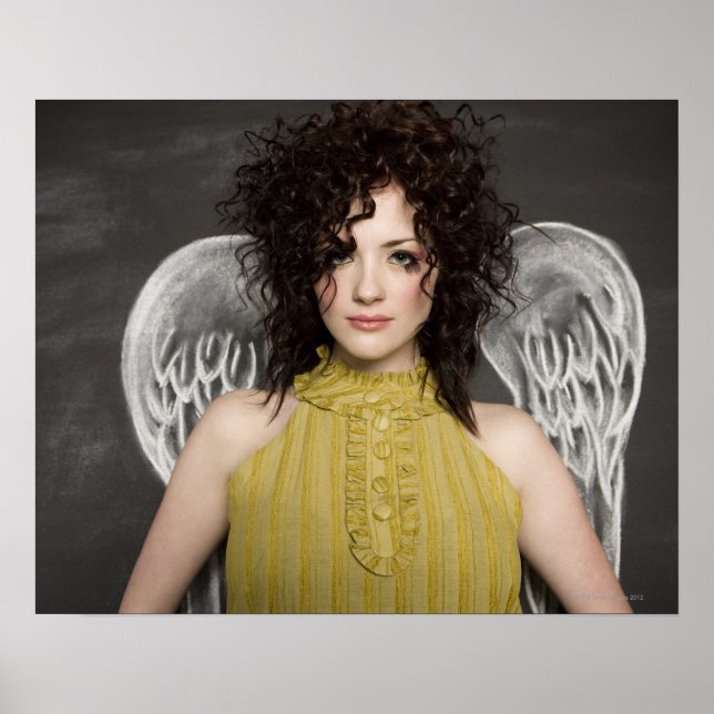 kvinna med ängel vingar 2 poster (Framsidan)