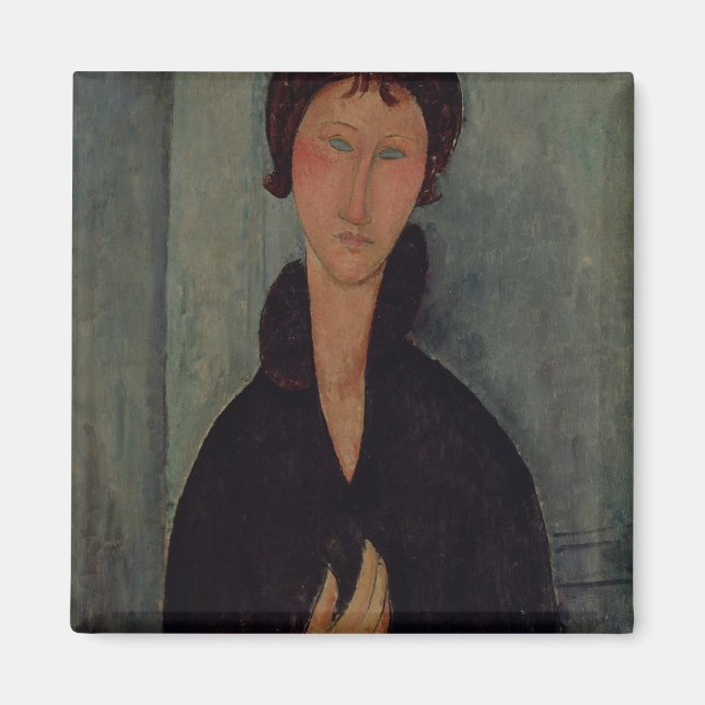 Kvinna med blå Ögon, 1918 Magnet (Framsidan)