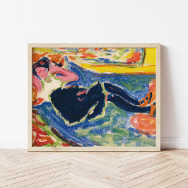 Kvinna med Black Stockings | Ernst Ludwig Kirchner Poster