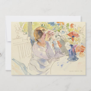 Kvinna med blomsterBouquet Philipp Franck