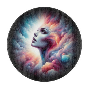 Kvinna med Cosmic Aura Hair