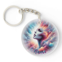 Kvinna med Cosmic Aura Hair