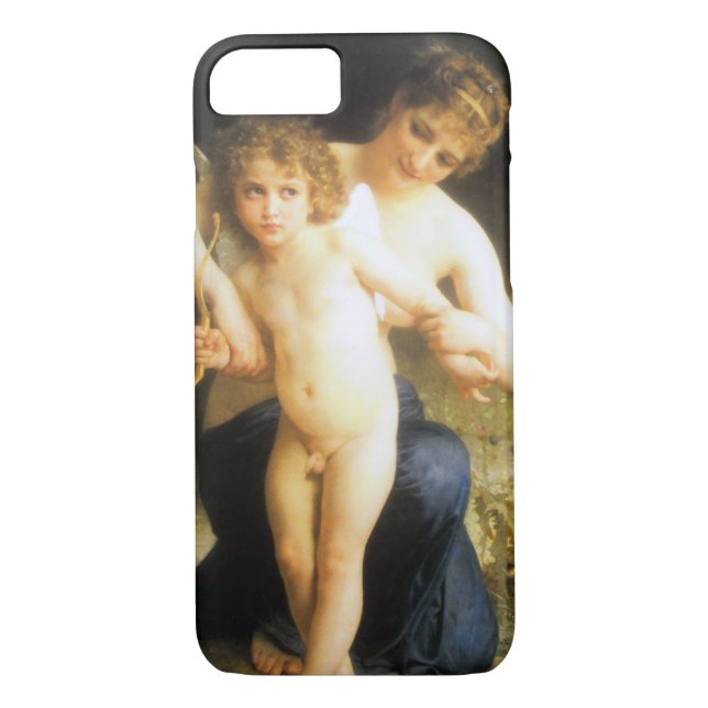 Kvinna med Cupid, Bouguereau Case-Mate iPhone Skal (Baksida)