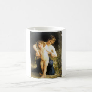 Kvinna med Cupid, Bouguereau Kaffemugg