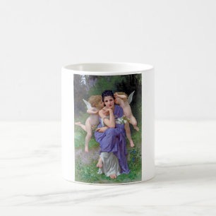 Kvinna med Cupid, Bouguereau Kaffemugg