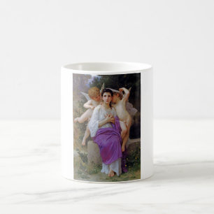 Kvinna med Cupid, Bouguereau Kaffemugg