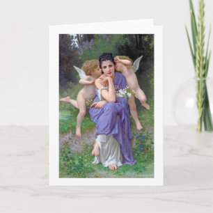 Kvinna med Cupid, Bouguereau Kort