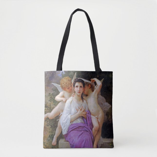 Kvinna med Cupid, Bouguereau Tygkasse (Framsida)