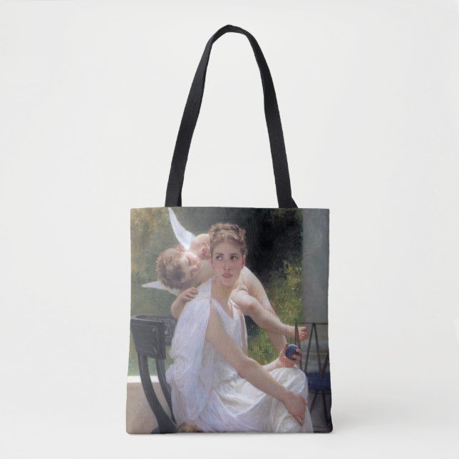 Kvinna med Cupid, Bouguereau Tygkasse (Framsida)