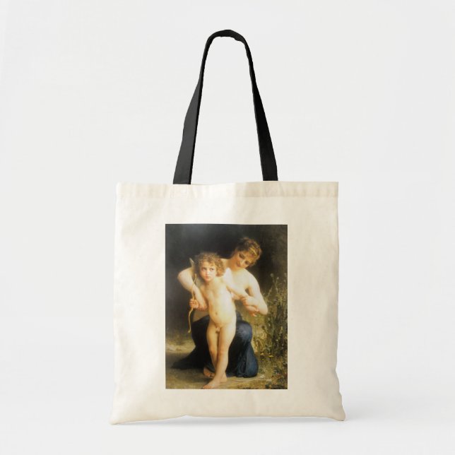 Kvinna med Cupid, Bouguereau Tygkasse (Framsidan)