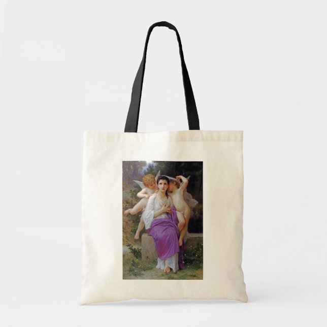 Kvinna med Cupid, Bouguereau Tygkasse (Framsidan)
