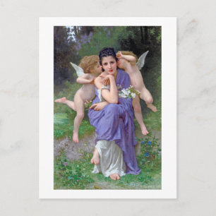 Kvinna med Cupid, Bouguereau Vykort