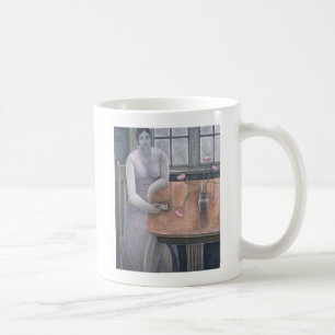 Kvinna med den små koppen 2007 kaffemugg