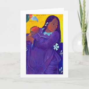 Kvinna med en Mango, Gauguin Kort