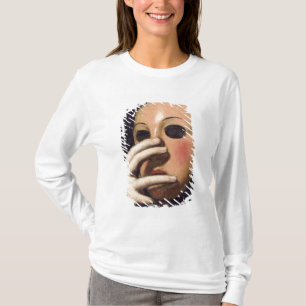 Kvinna med en maskera tee